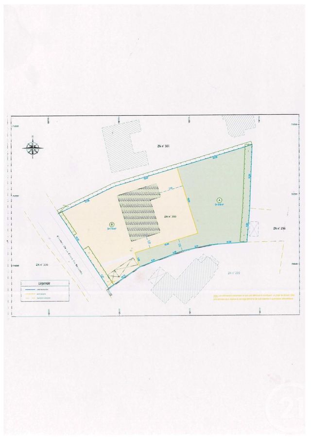 terrain à vendre - 500.0 m2 - SARZEAU - 56 - BRETAGNE - Century 21 Sarz'Eau Immobilier
