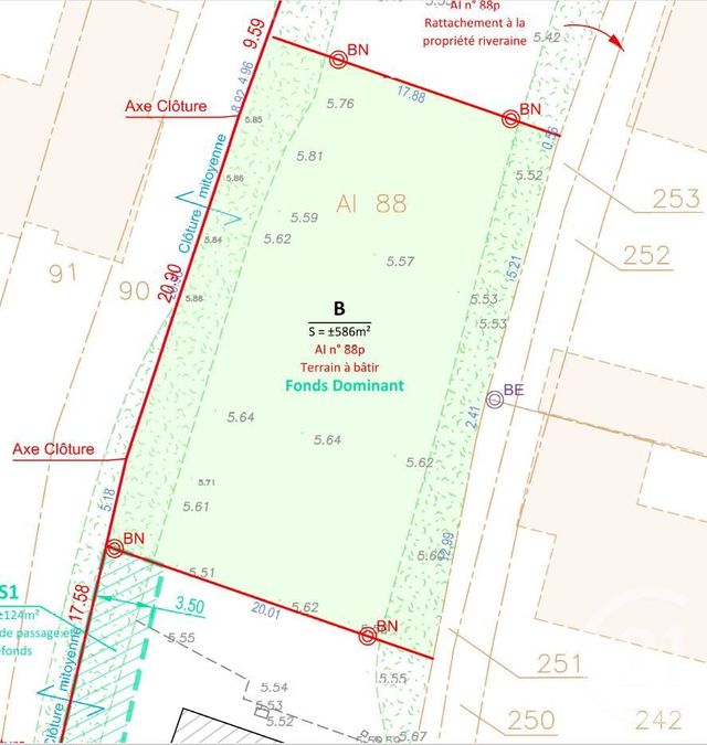 Terrain à vendre LE TOUR DU PARC